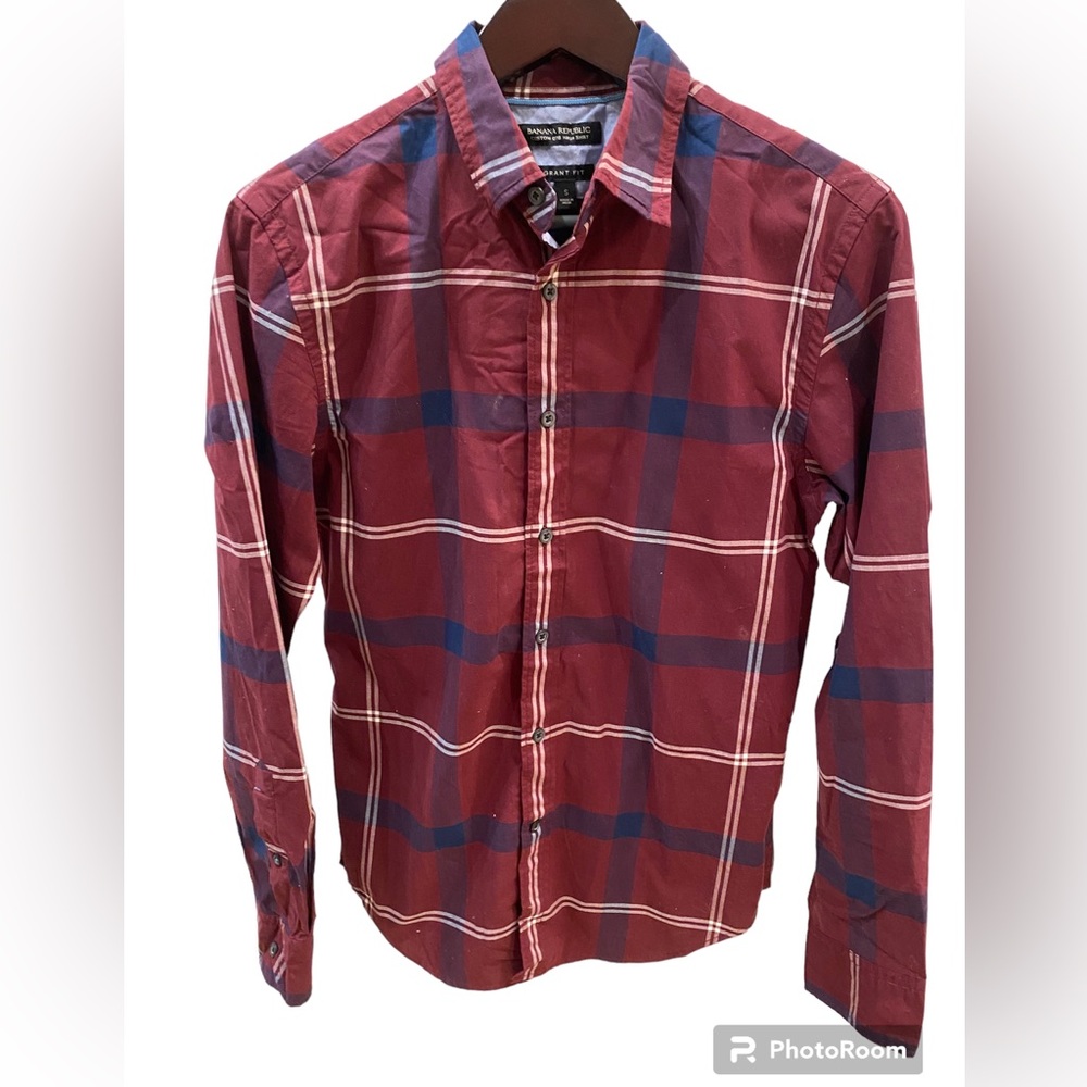 Banana Republic Plaid Button Up